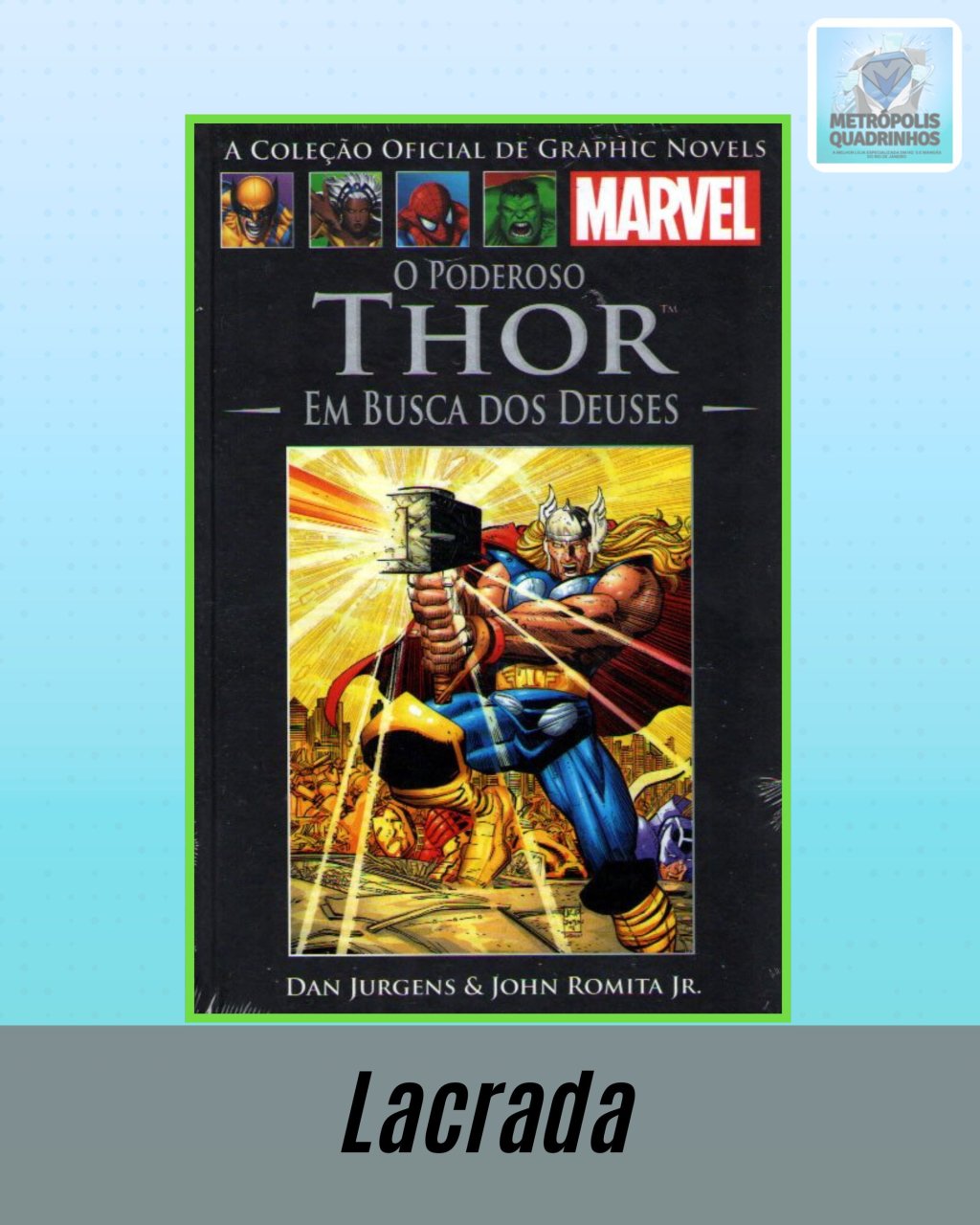 A Coleção Oficial de Graphic Novels Marvel Vol. 16 O Poderoso Thor Em Busca dos Deuses ( Capa Dura ) Editora Salvat