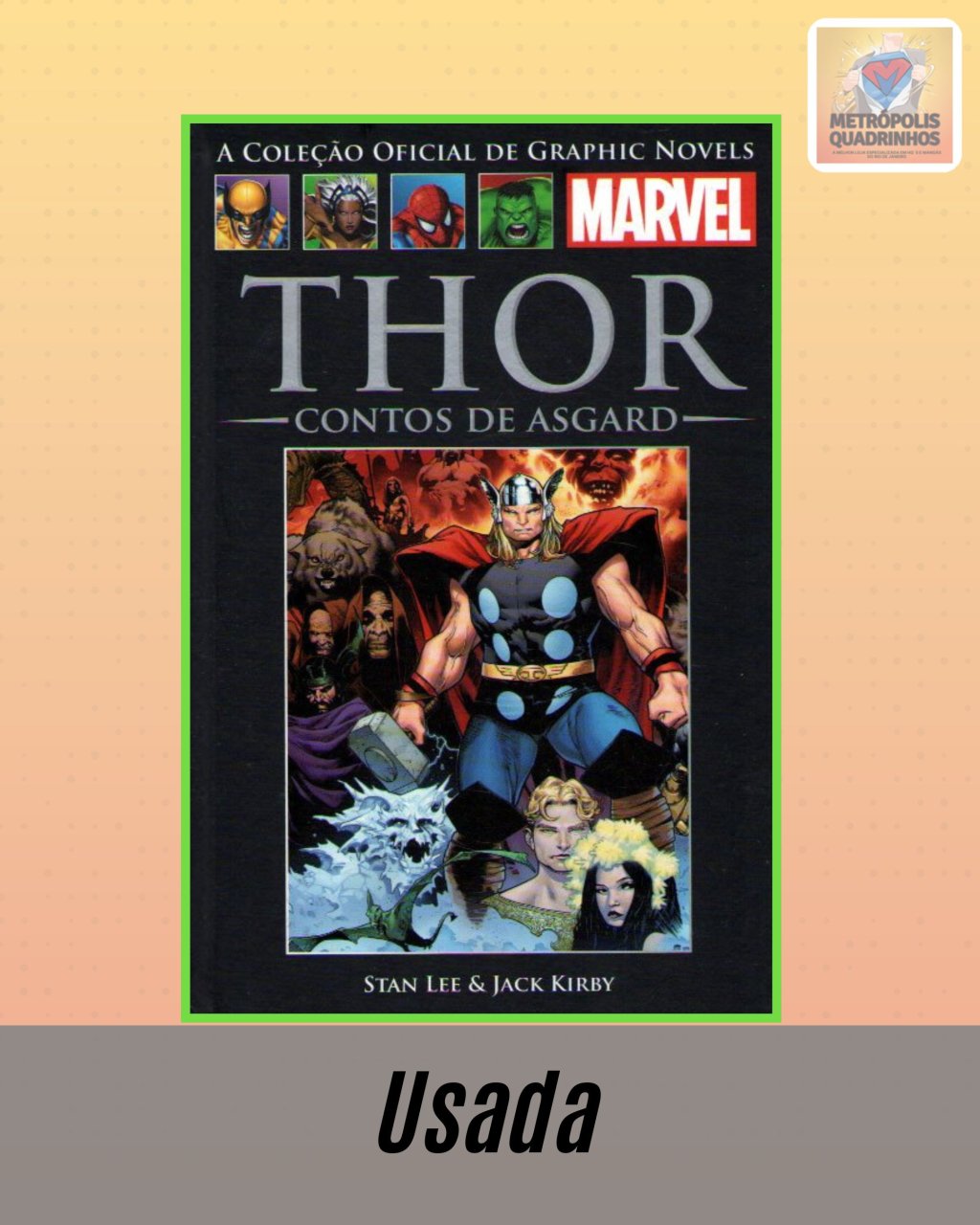 A Coleção Oficial de Graphic Novels Marvel : Clássicos Volume II - Thor Contos de Asgard ( Capa Dura ) Editora Salvat