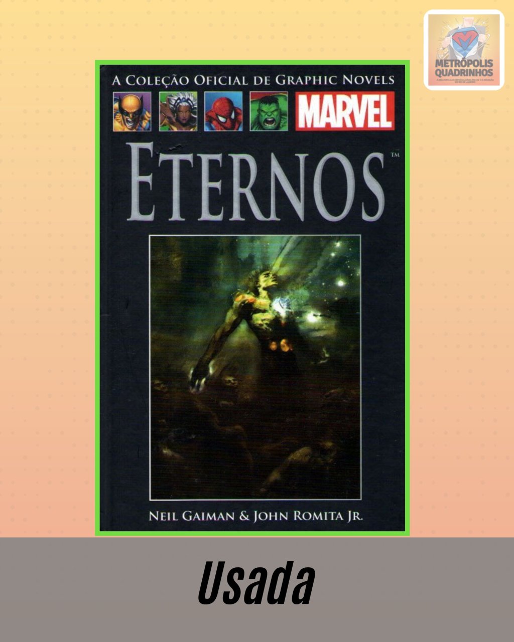 A Coleção Oficial de Graphic Novels Marvel Volume 54 - Eternos ( Capa Dura ) Editora Salvat