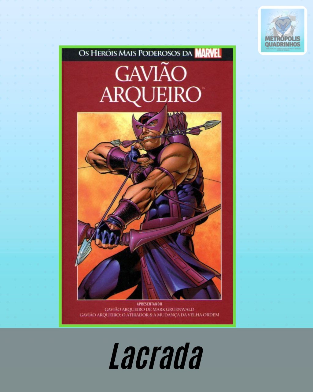Os Heróis Mais Poderosos da Marvel Volume 9 - Gavião Arqueiro ( Capa Dura ) Editora Salvat