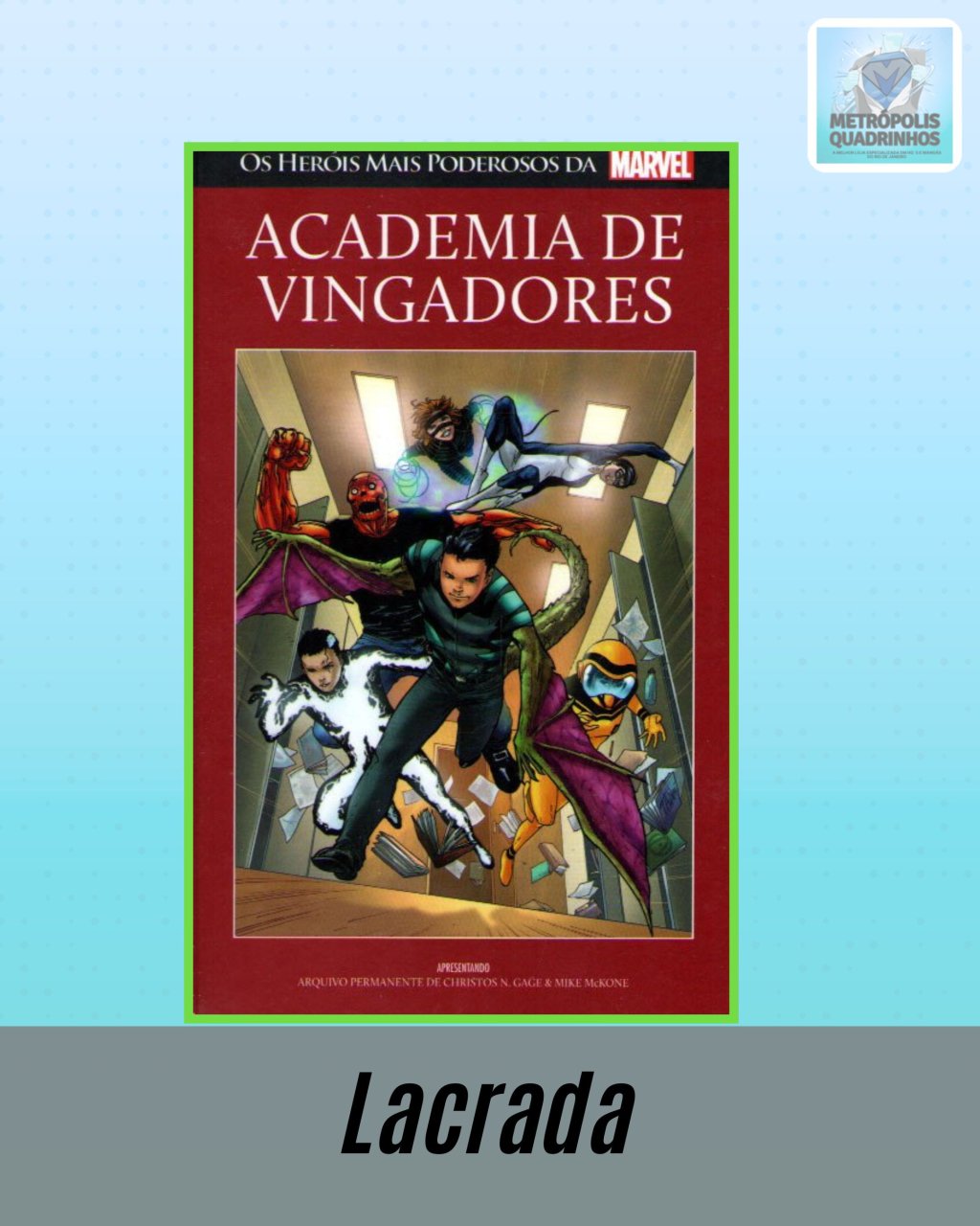 Os Heróis mais Poderosos da Marvel Volume 75 - Academia de Vingadores ( Capa Dura ) Editora Salvat