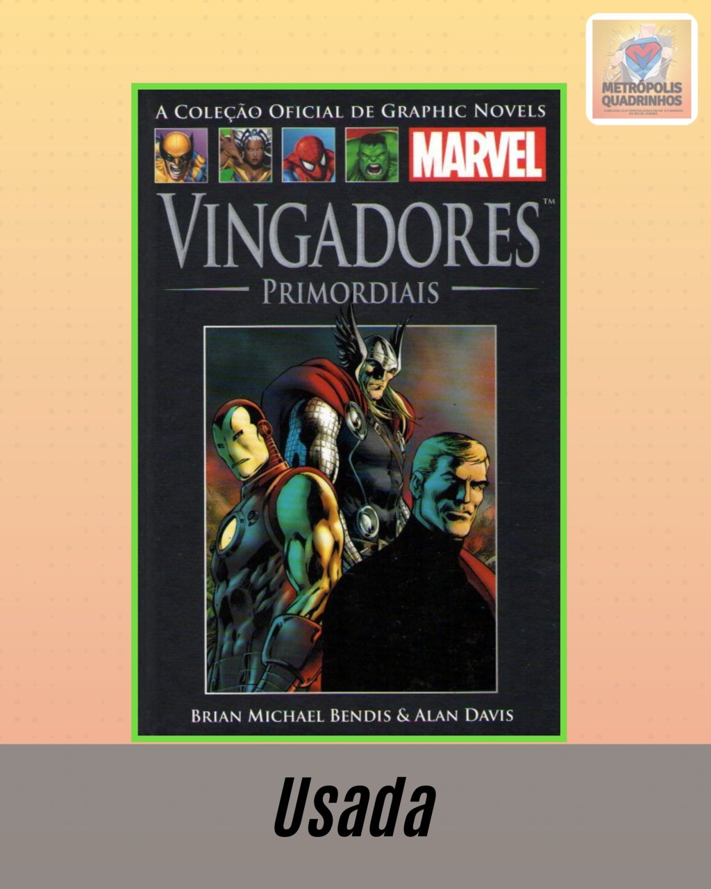 A Coleção Oficial de Graphic Novels Marvel Volume 61 - Vingadores Primordiais ( Capa Dura ) Editora Salvat