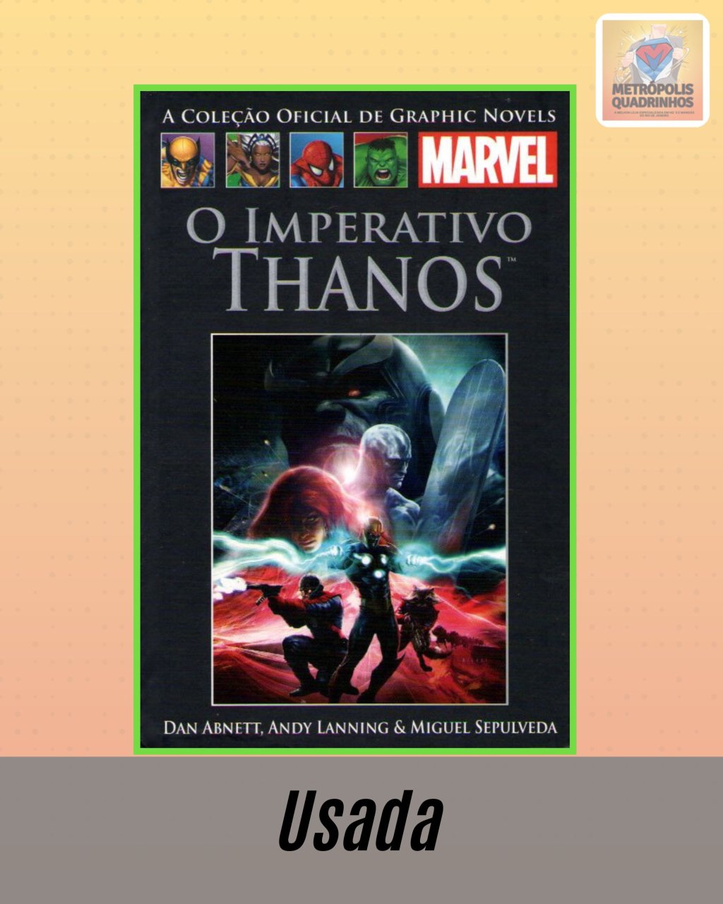A Coleção Oficial de Graphic Novels Marvel Volume 64 - O Imperativo Thanos ( Capa Dura ) Editora Salvat