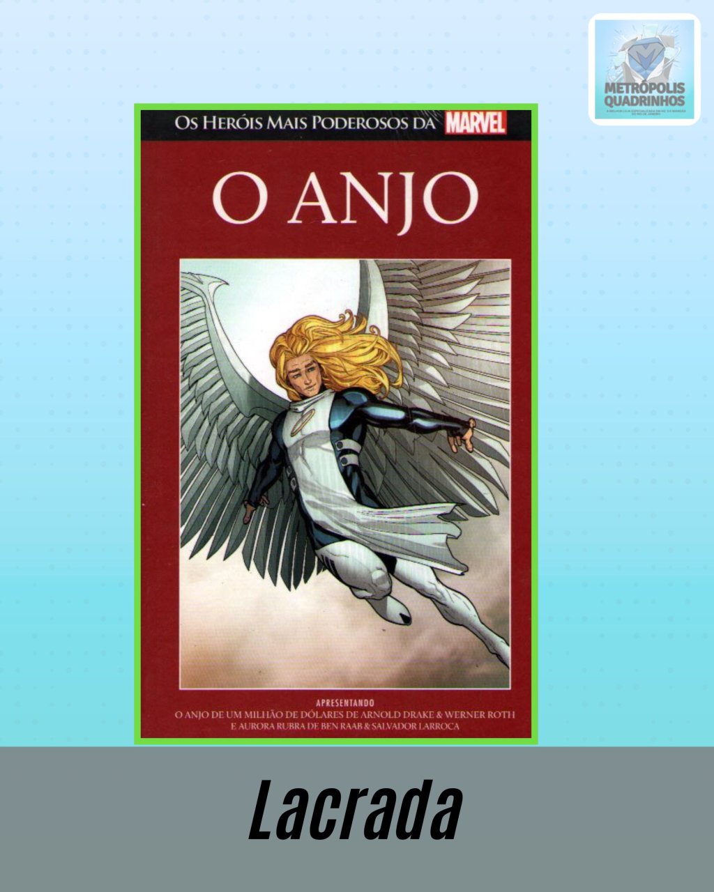 Os Heróis mais Poderosos da Marvel Volume 35 - O Anjo ( Capa Dura ) Editora Salvat