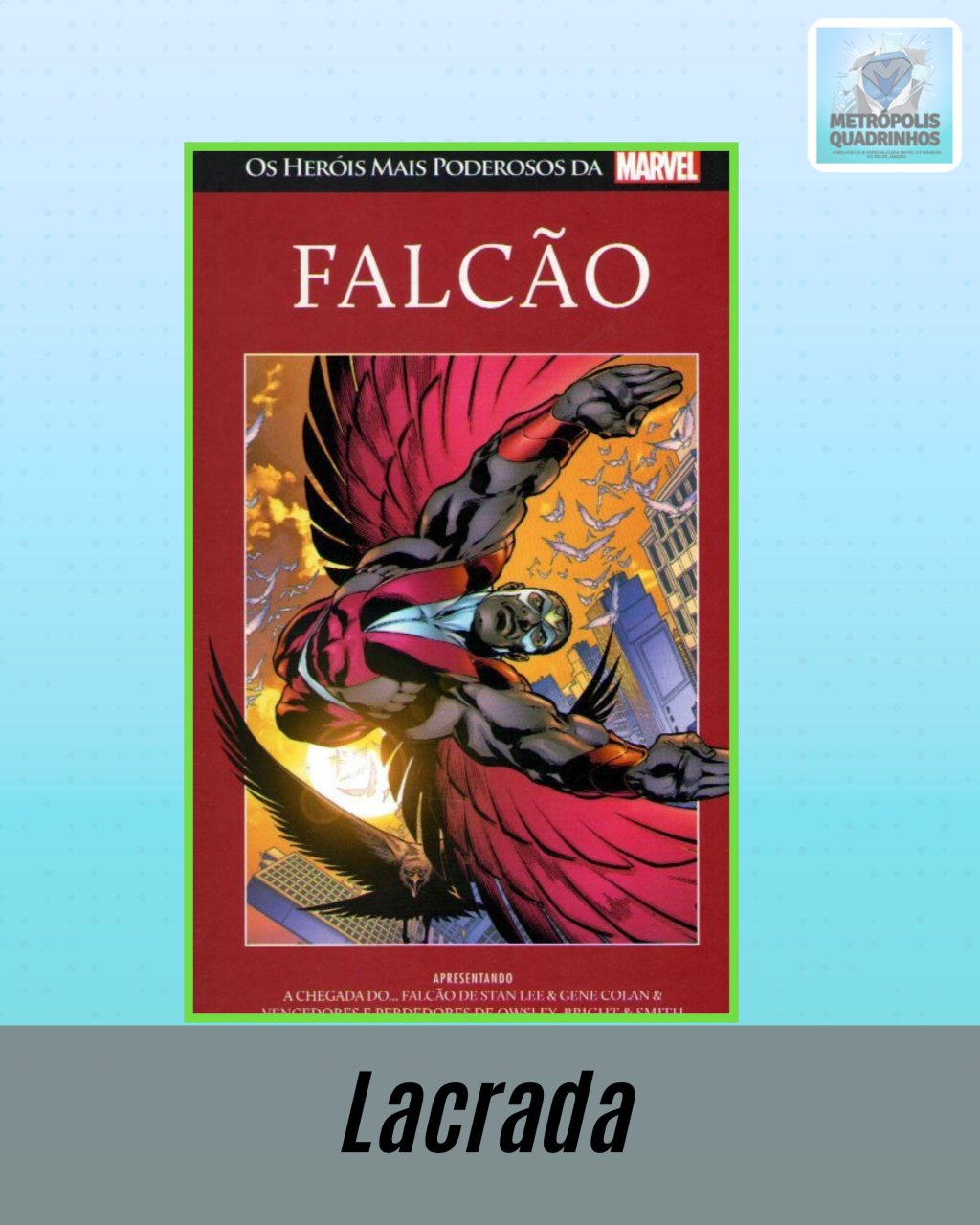 Os Heróis mais Poderosos da Marvel Volume 19  Falcão ( Capa Dura ) Editora Salvat