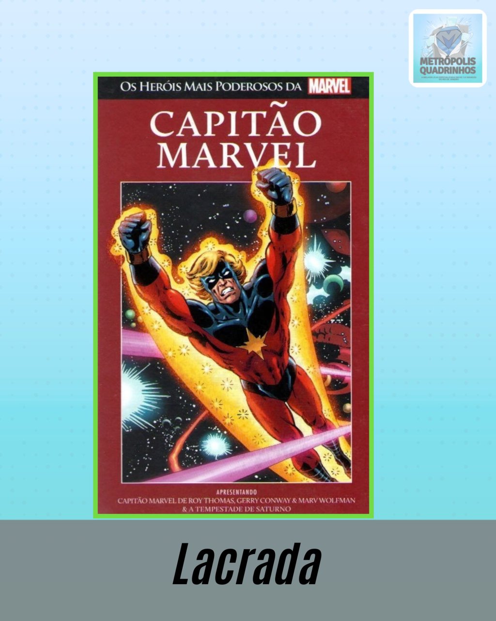 Os Heróis Mais Poderosos da Marvel Volume 14 - Capitão Marvel ( Capa Dura ) Editora Salvat