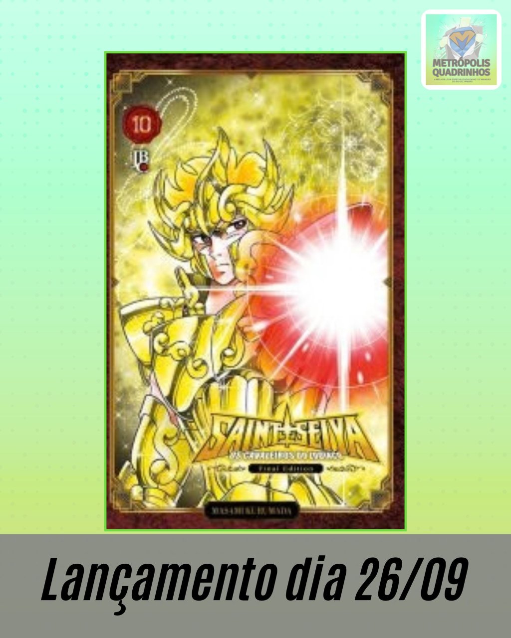 Os Cavaleiros do Zodíaco - Saint Seiya - Final Edition Nº 10 ( Masami Kurumada ) Editora JBC