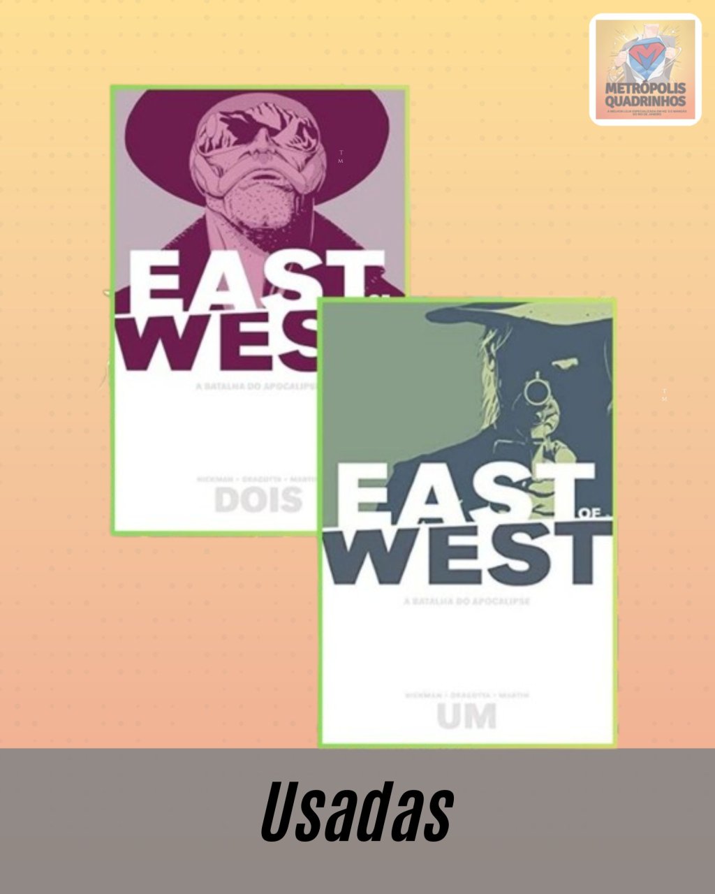 East Of West - A Batalha do Apocalipse Volumes 1 e 2 - Editora Devir