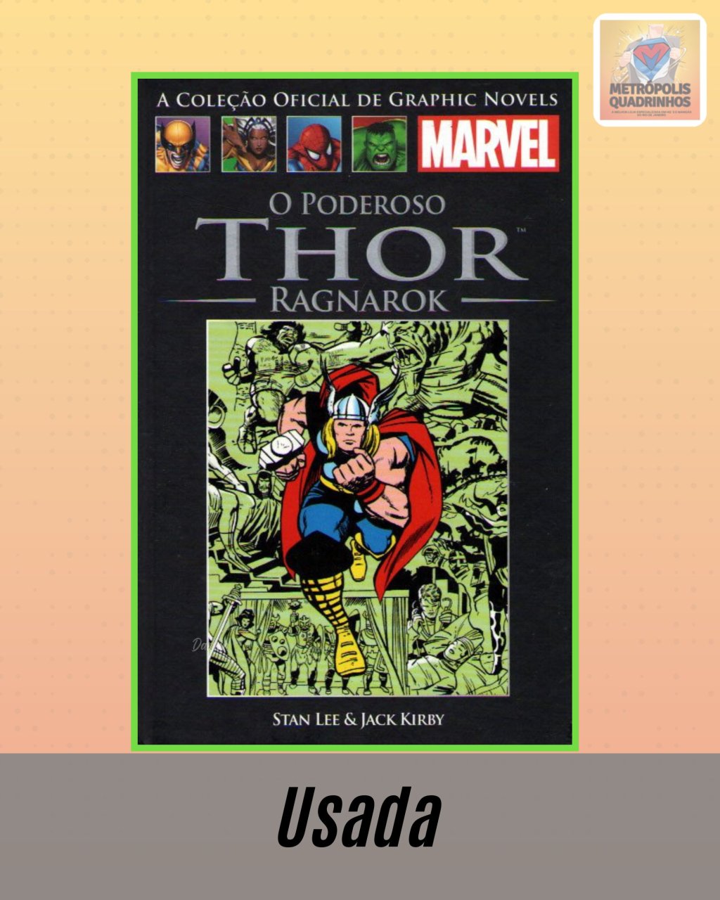 A Coleção Oficial de Graphic Novels Marvel : Clássicos Volume XIII - O Poderoso Thor Ragnarok ( Capa Dura ) Editora Salvat