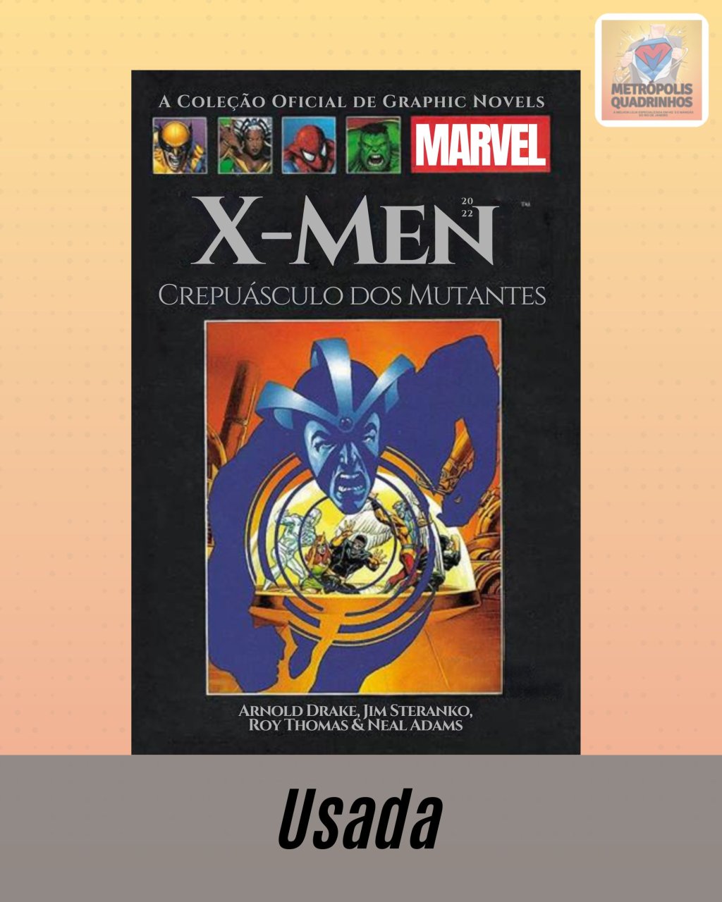 A Coleção Oficial de Graphic Novels Marvel - Clássicos XV - X-Men Crepúsculo dos Mutantes ( Capa Dura ) Editora Salvat