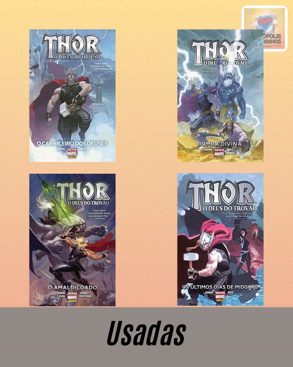 Thor - Deus do Trovão Volumes 1 ao 4 ( Capa Dura )
