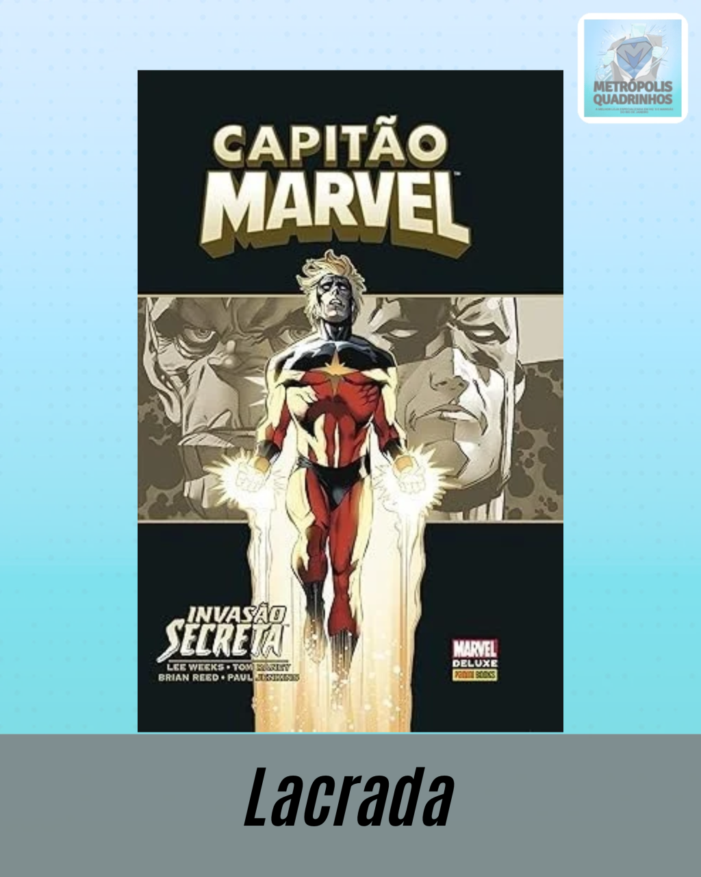 Marvel Deluxe - Capitão Marvel - Invasão Secreta ( Capa Dura )