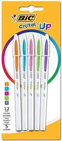 Caneta Esferografica Cristal Up Fashion Blister C/5 Cores Bic