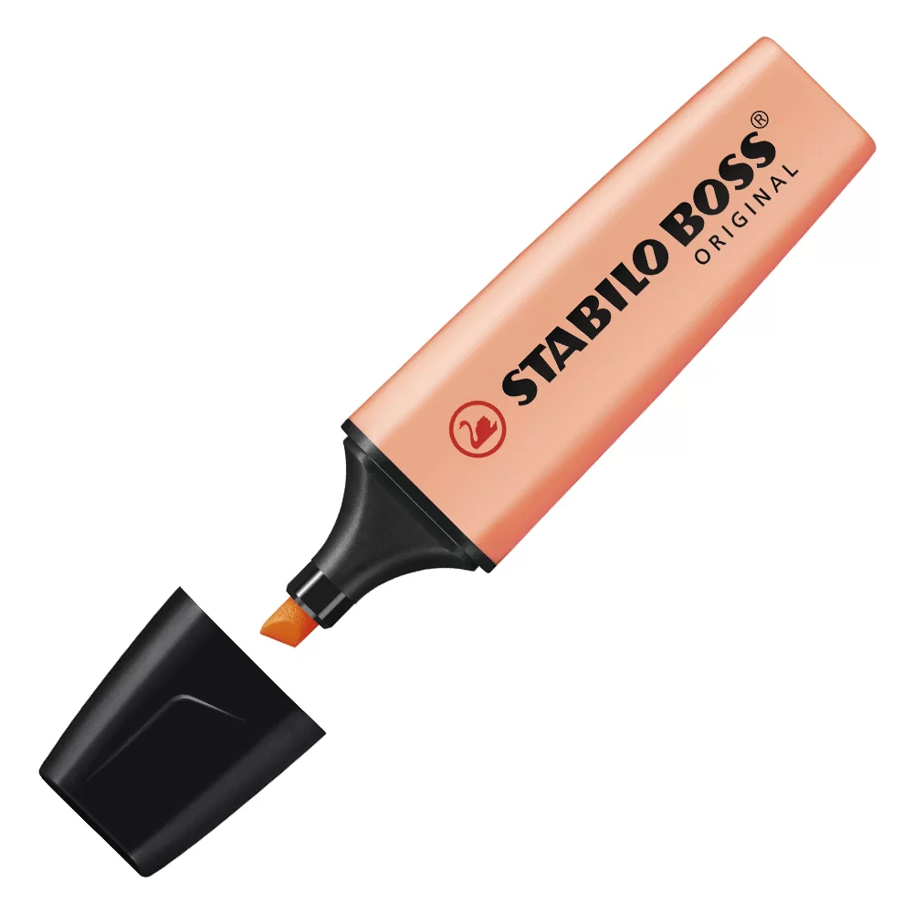 Pincel Marca texto Boss Pessego pastel, Stabilo