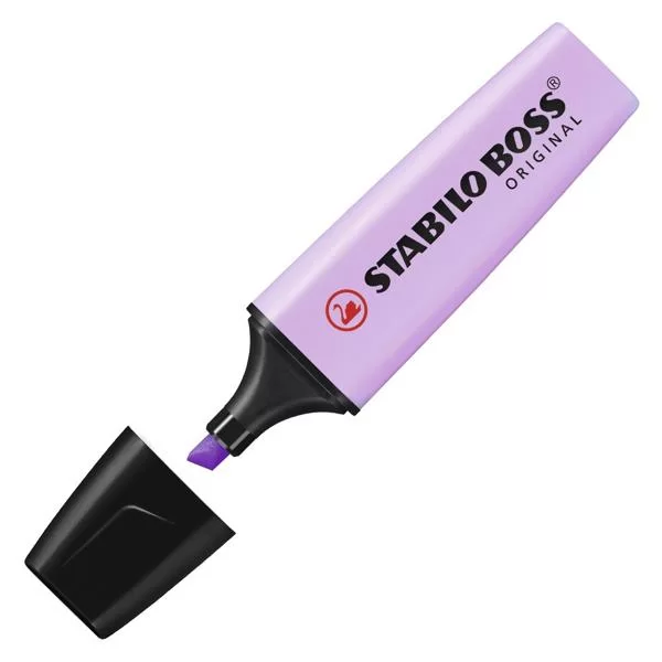  Pincel Marca texto Boss Lilás pastel, Stabilo