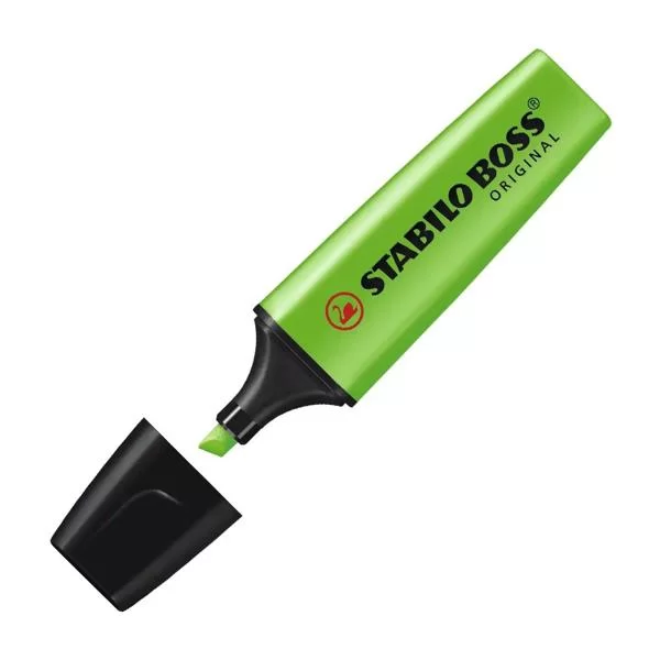 Pincel Marca texto Boss Verde, Stabilo