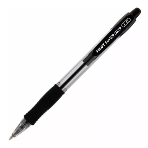 Caneta Pilot Super Grip 1.0 Preta