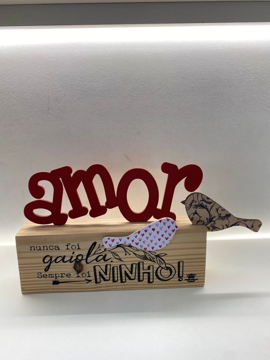 Enfeite de Mesa Amor com Passarinhos