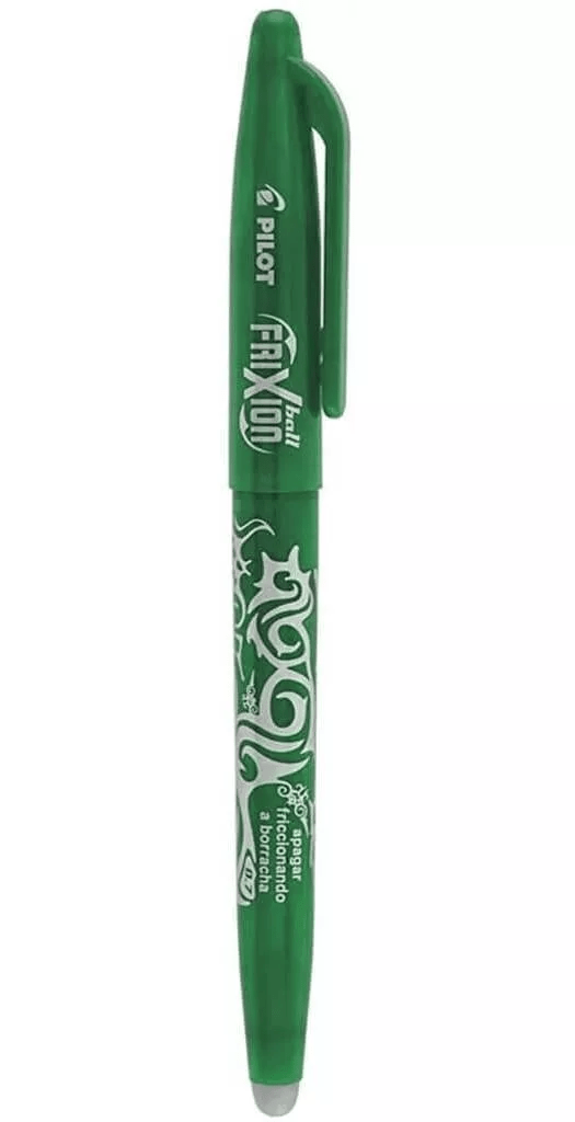 Caneta apagável pilot frixion-ball Verde