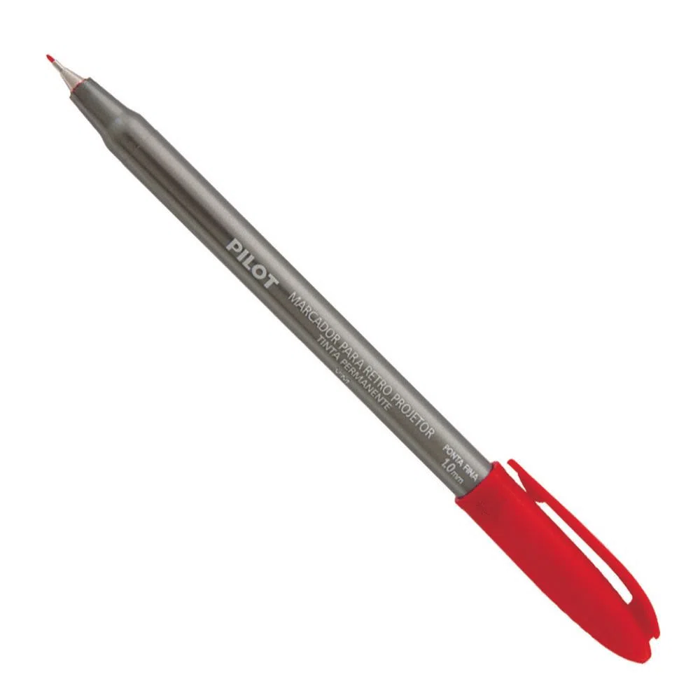 Marcador Permanente 1,0MM Vermelha