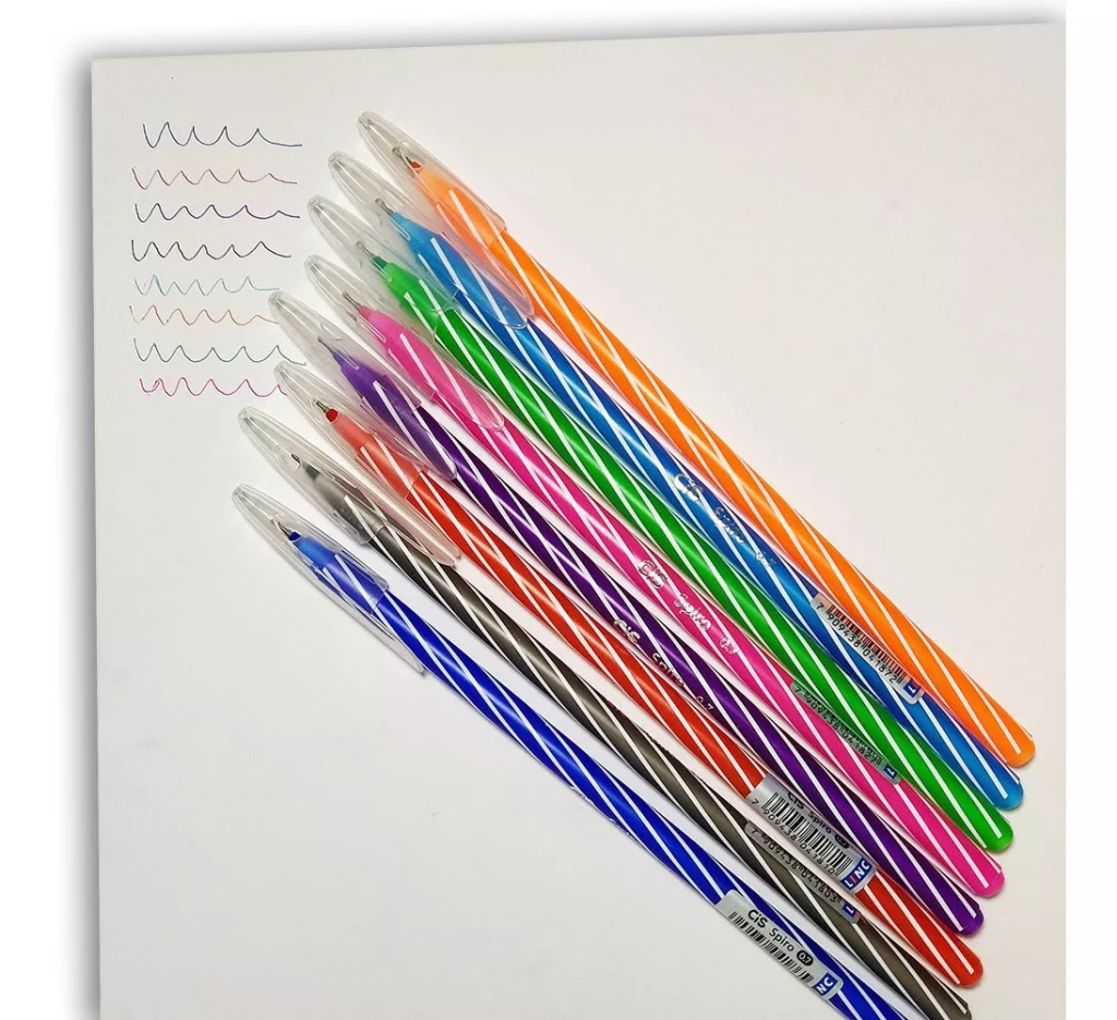 Caneta Spiro Sortidas Und.