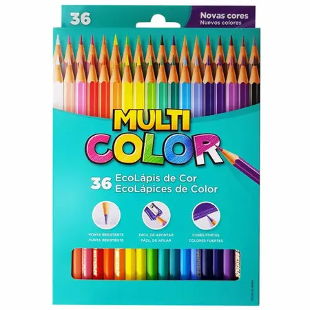 Lápis de Cor 36 Cores Multi Color