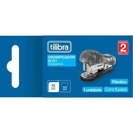Mini Grampeador Tilibra G151 Preto