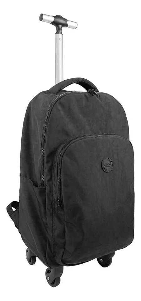 Mochila de Rodinhas Tilibra Preta