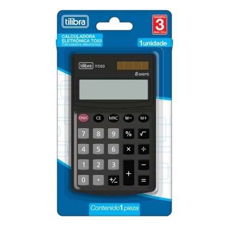 Calculadora Eletrônica de Bolsa Preta