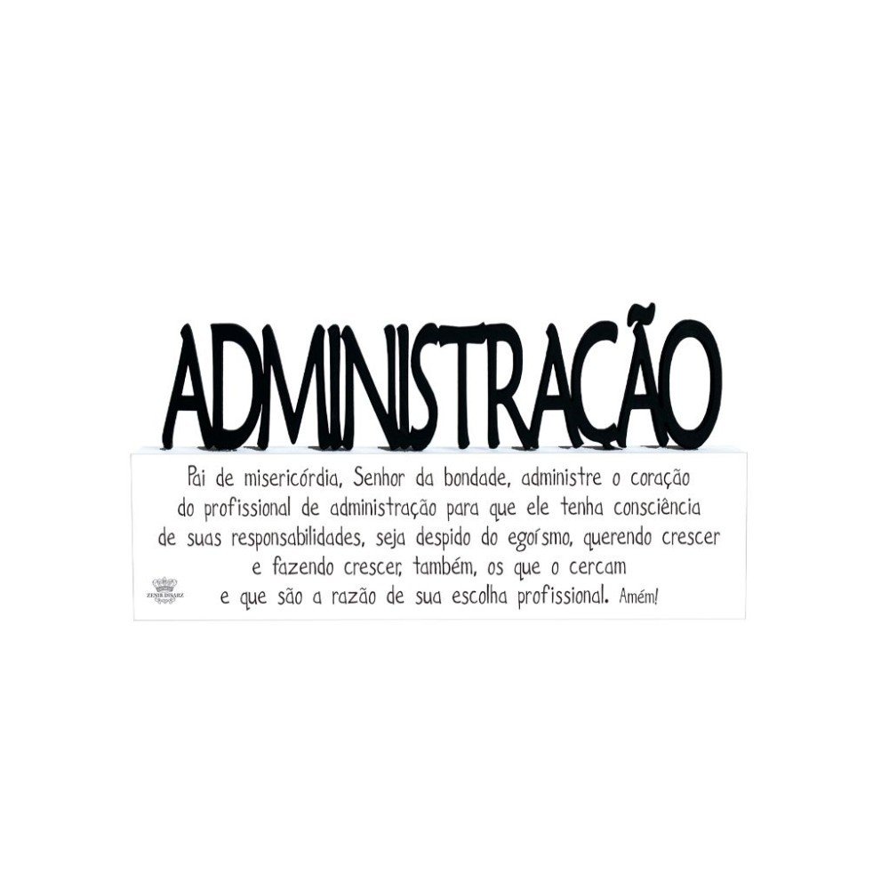 Decoração Profissão Administração