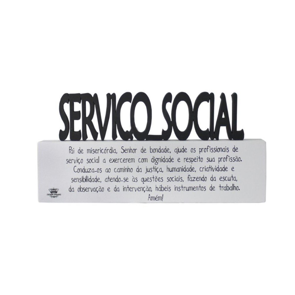 Decoração Profissão Serviço Social