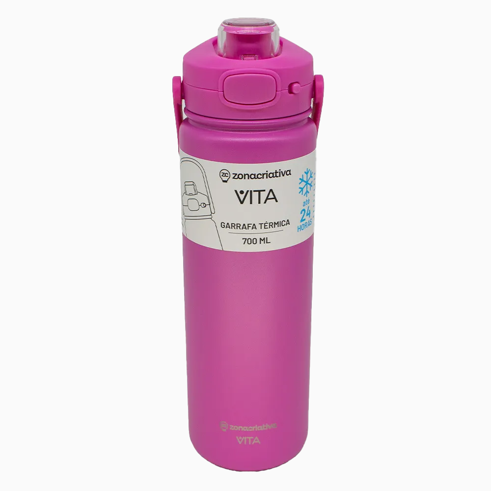 Garrafa Térmica Vita 700ml - Diversas cores