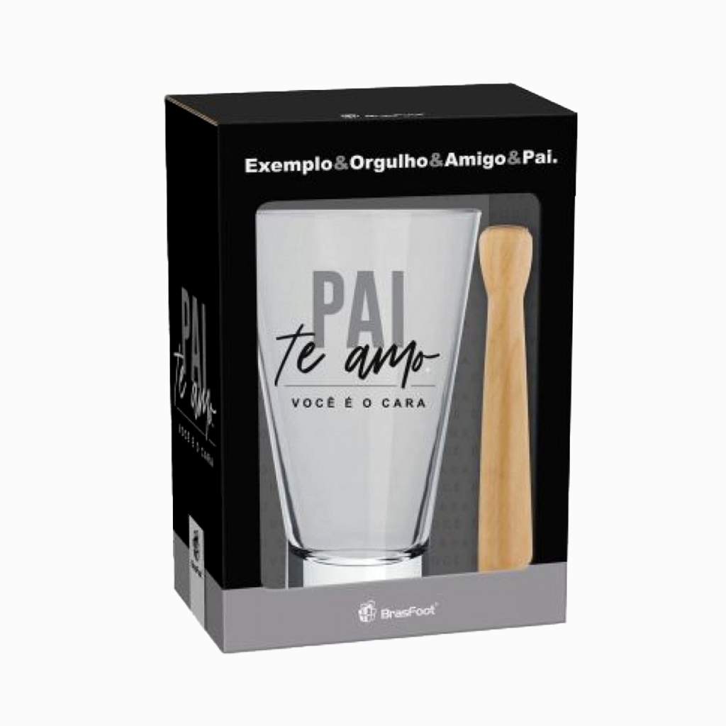 Copo Caipirinha Pai te amo - BrasFoot