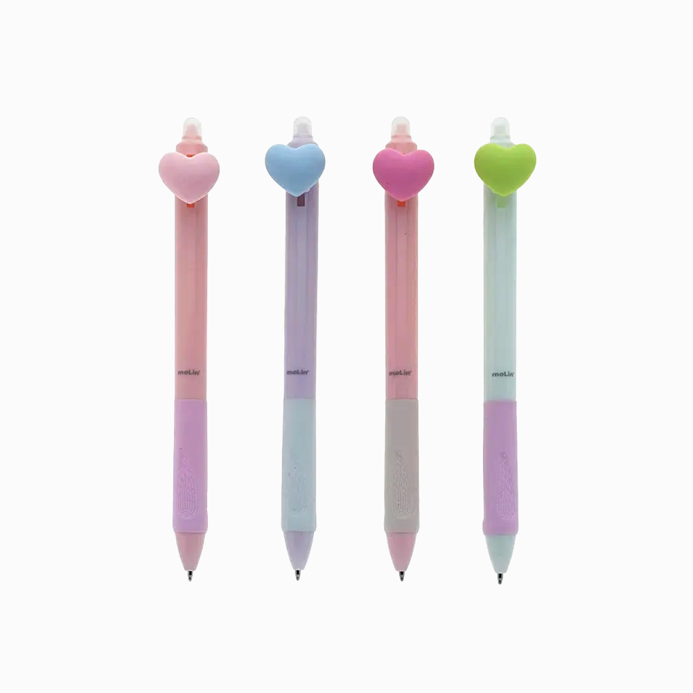 Caneta Click Love Heathrow - 0.7 preta - Molin