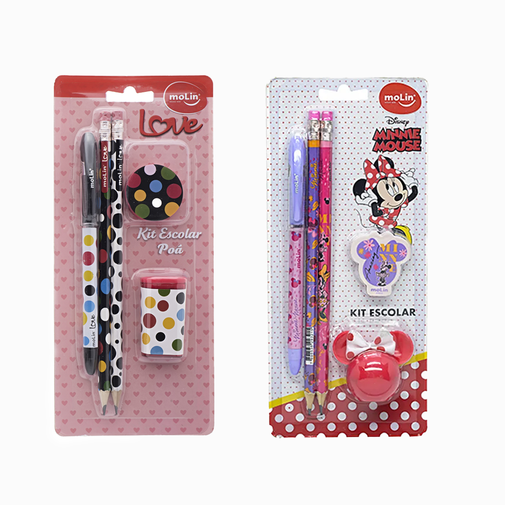 Kit Escolar - Love e Minnie - Molin