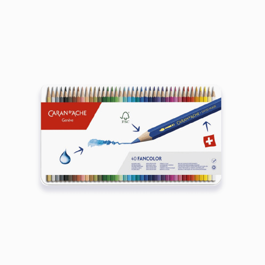 Lápis de cor - 40 cores - Caran D'ache