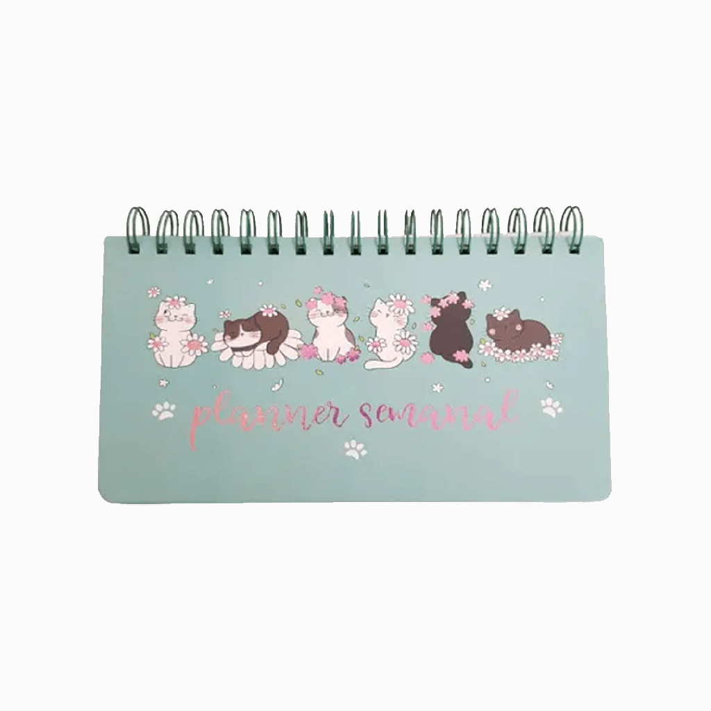 Bloco de Planner Semanal Espiral - 52 folhas - 23,2x12,2 cm - Michel Judi