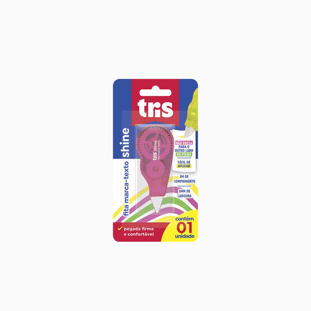 Marca Texto em Fita - Tris