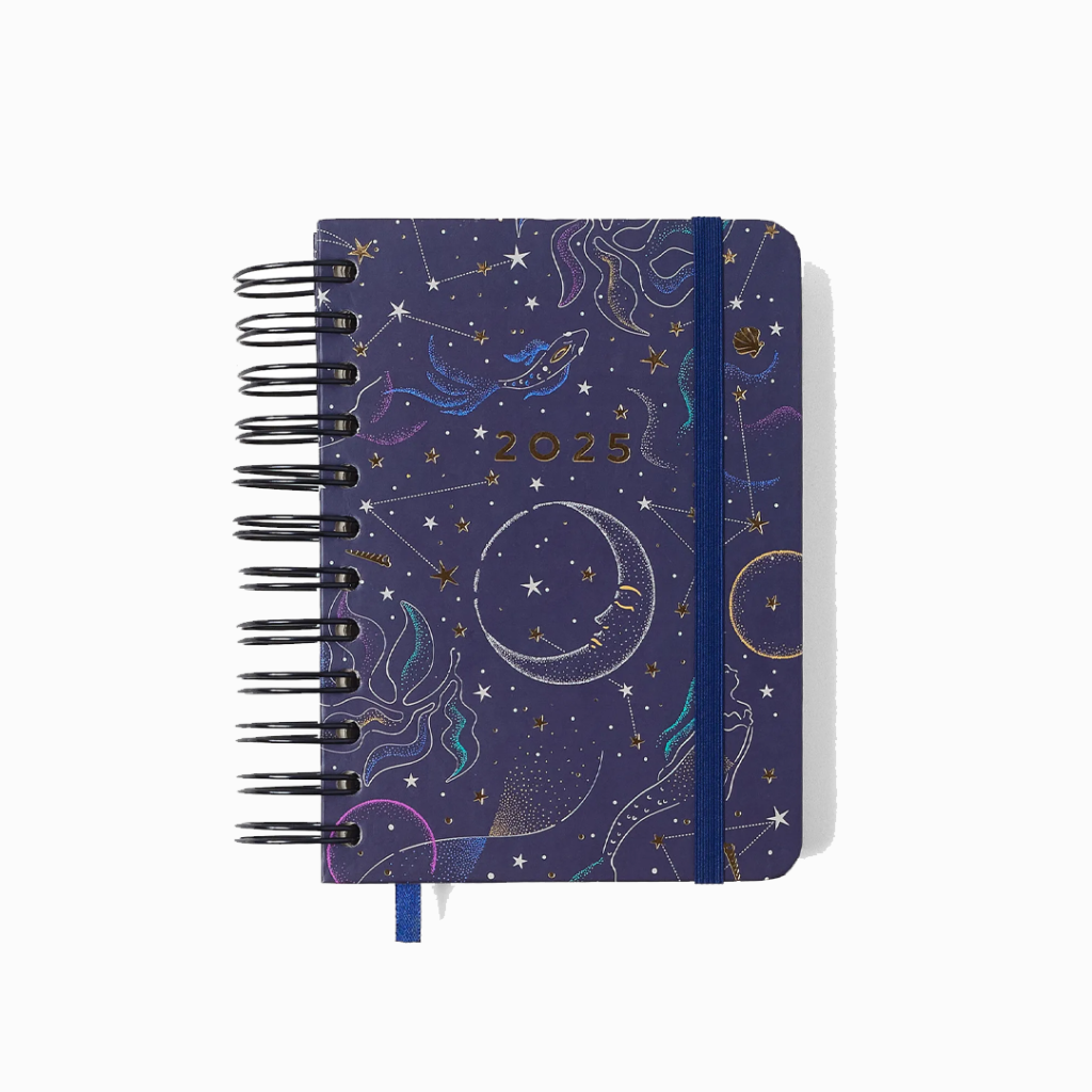 Agenda Planner 2025 Astral Maré Azul- 180 folhas - 11,5x16cm - Cícero