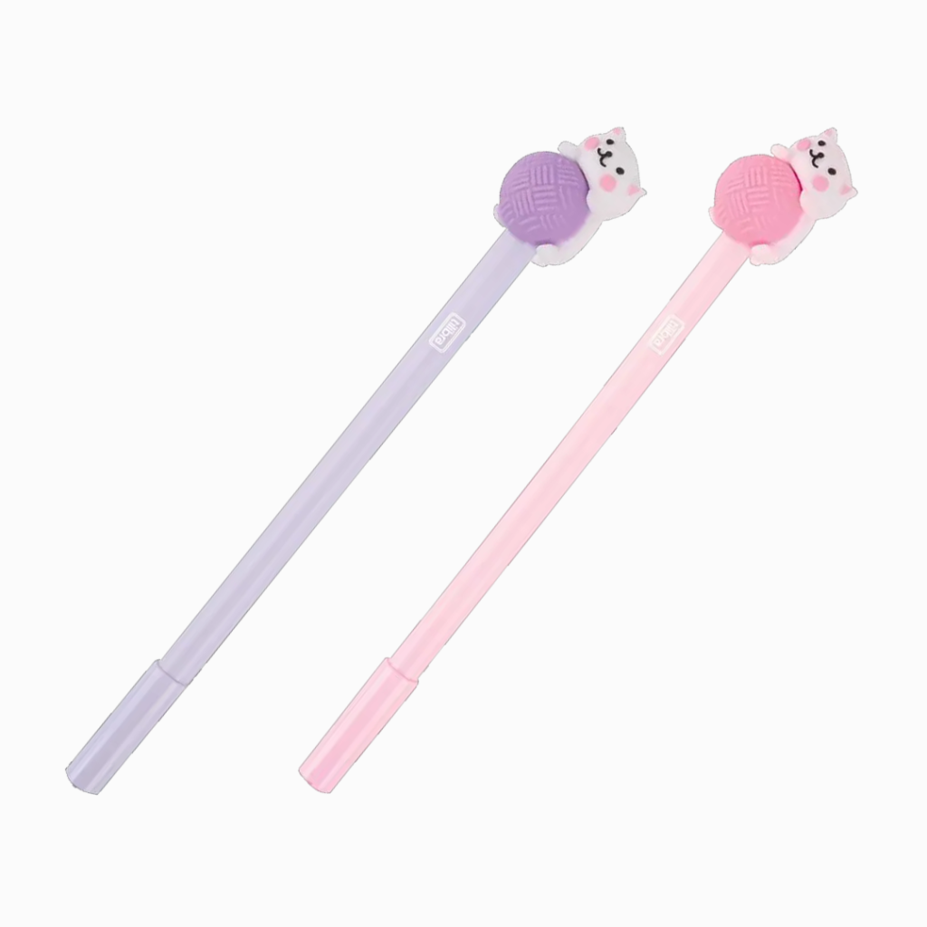 Caneta gel preta - 0.5mm - Gatinhos - Tilibra