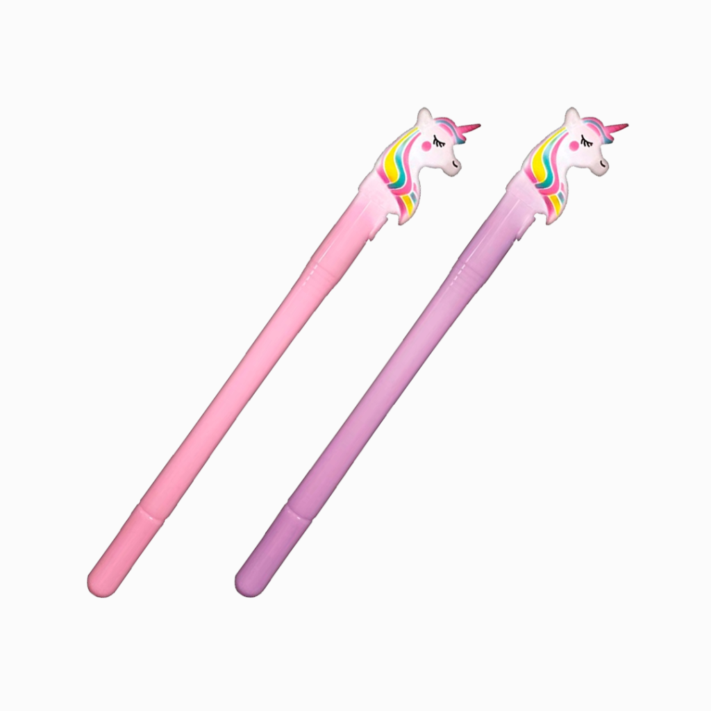 Caneta gel - 0.5mm - com Unicórnio que ascende - Tilibra