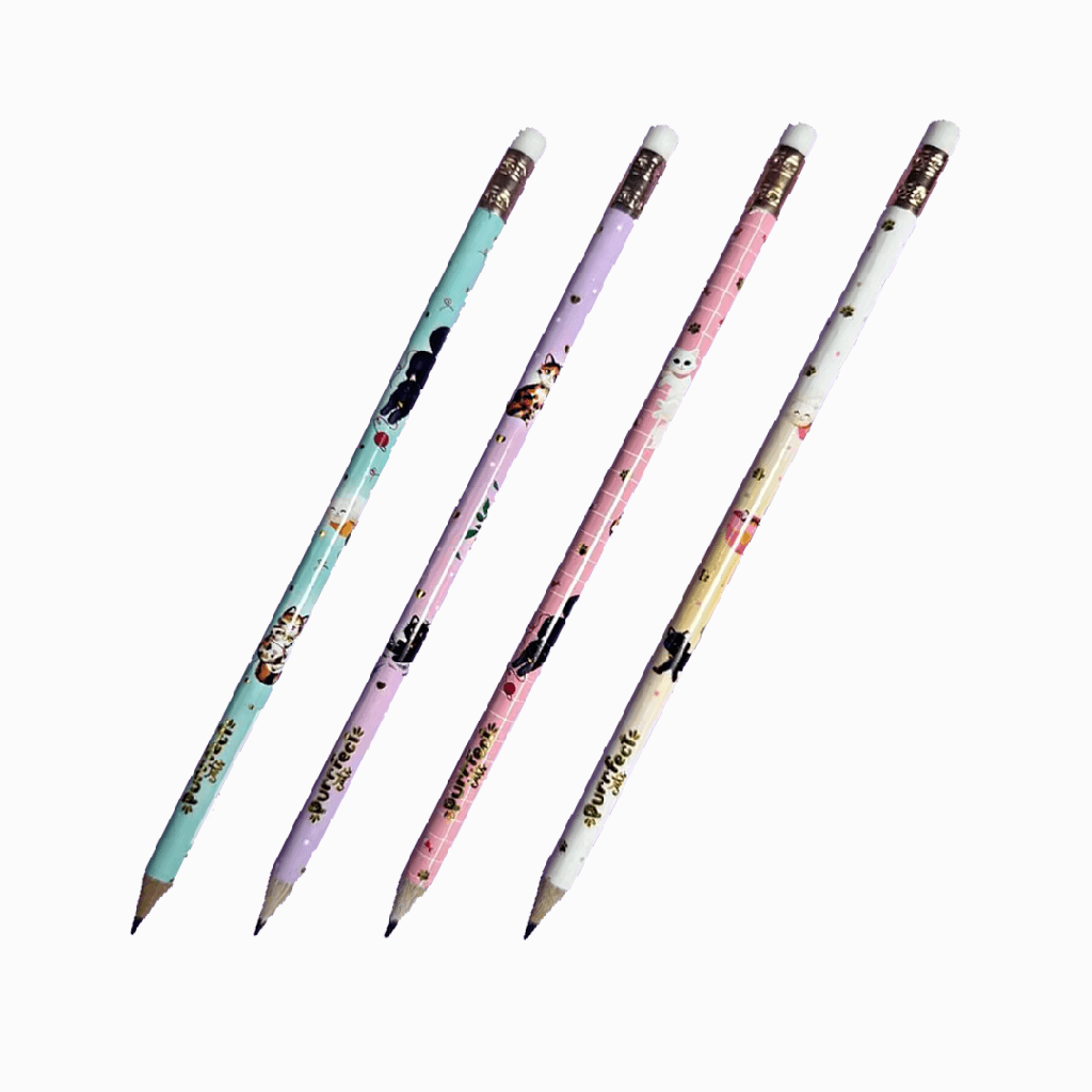 Lápis preto com borracha - Gatinhos Purrfect Cats - Tilibra