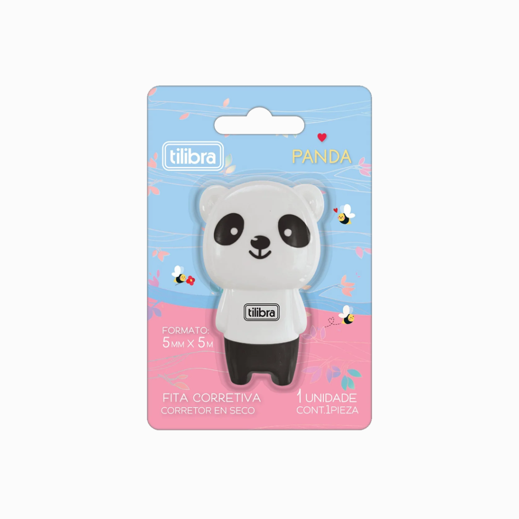 Corretivo em Fita - panda - Tilibra
