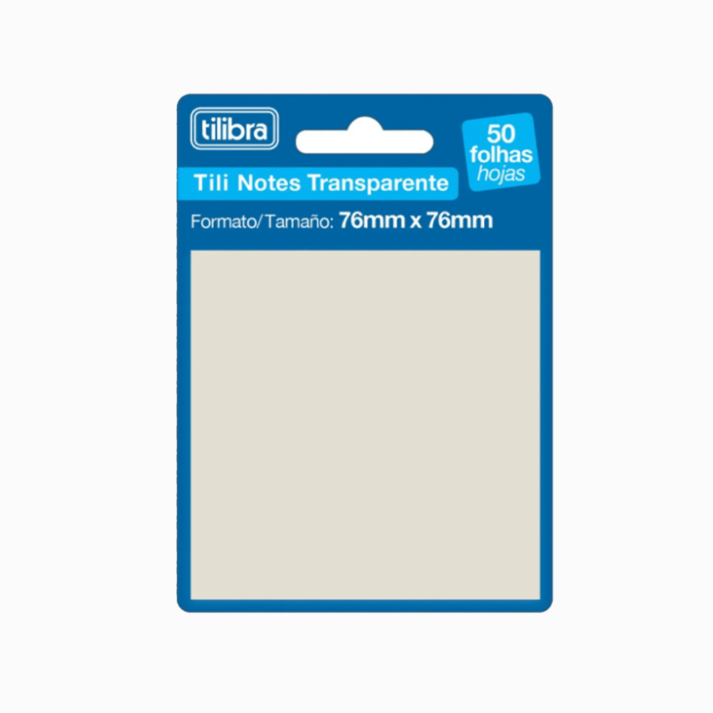 Post it - Transparente Branco - Tilibra