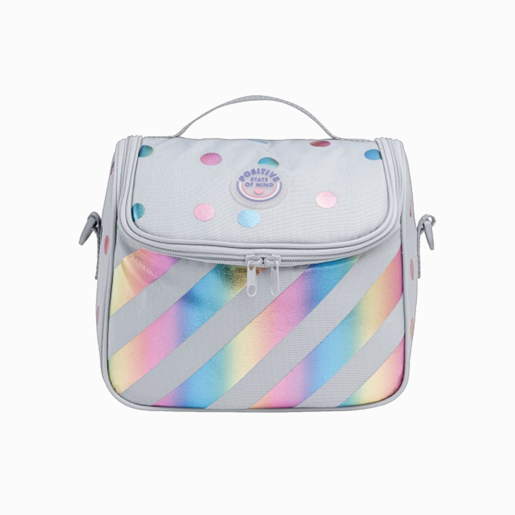Lancheira Tiracolo Poá com Listras - Positive State of Mind - Académie - Tilibra