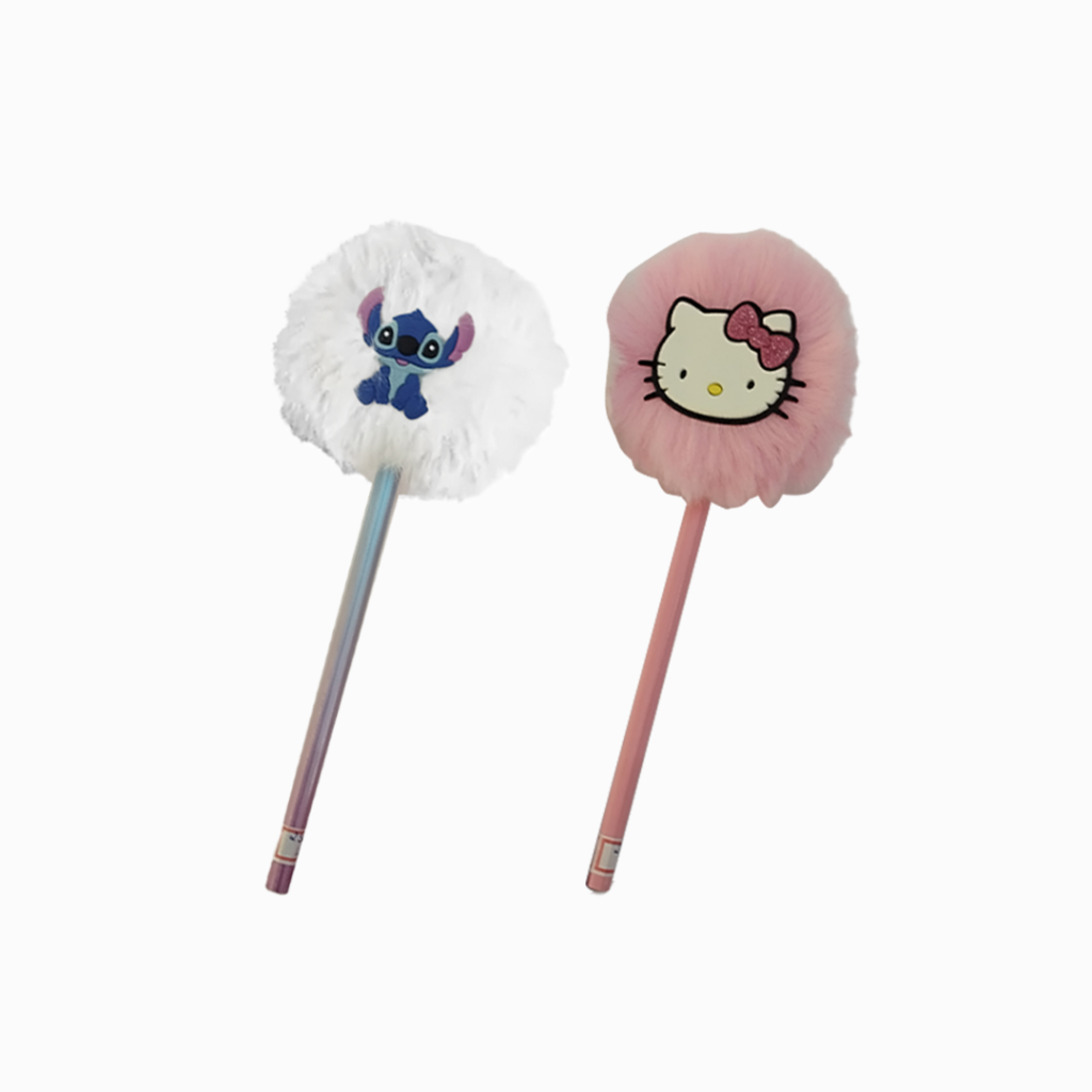 Lápis com Pompom - Hello Kitty e Sitch - Win Paper
