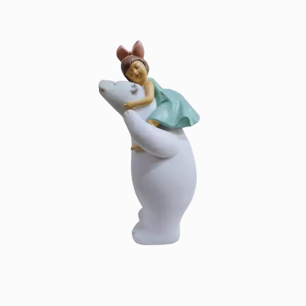 Escultura Colinho do Urso - Poliresina Colorida - Florarte