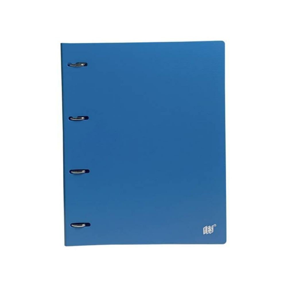 Fichário Argolado com divisórias - A4 - Azul - Yes