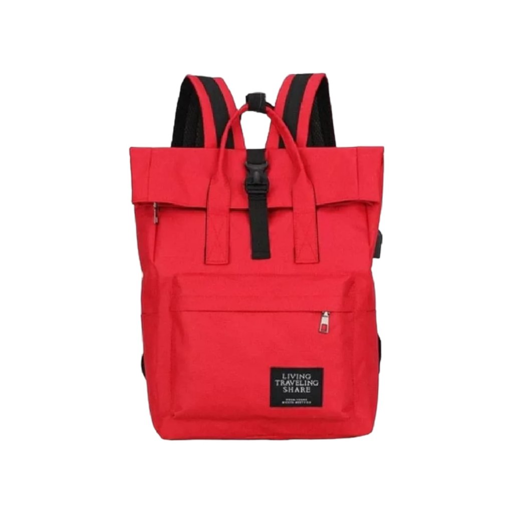 Mochila Vermelha Living Traveling Share - Kit