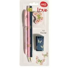 Kit Escolar Borboletas Love - Molin